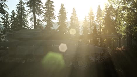 Alter-Rostiger-Tank-Im-Wald